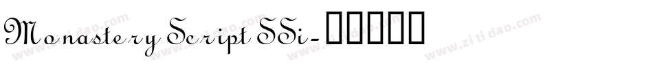 Monastery Script SSi字体转换